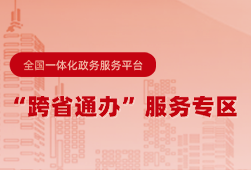 ”跨省通辦“服務專區